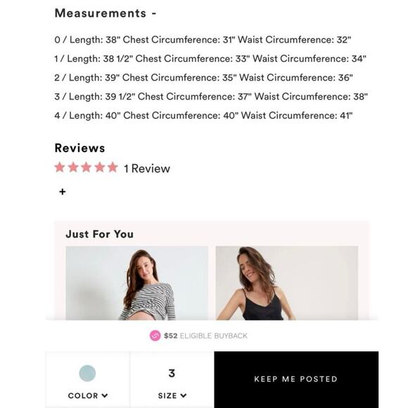 Hatch women’s maternity dress blue size 3 - Picture 8 of 10